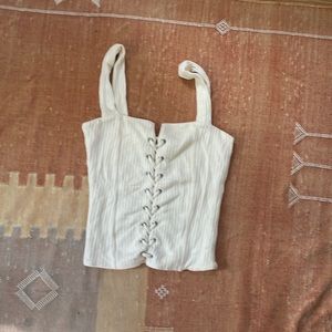 Reformation lace up tank